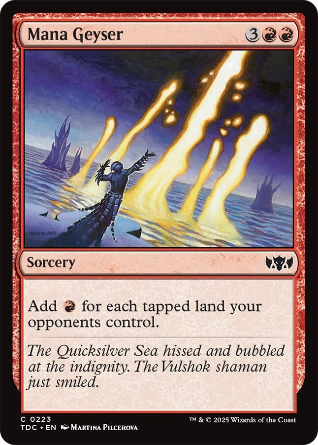 Image for Mana Geyser (223) (Commander: Tarkir: Dragonstorm) - Magic: The Gathering