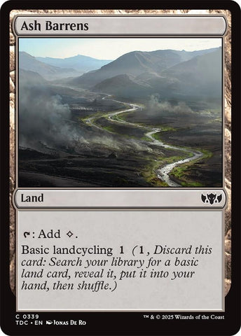 Image for Ash Barrens (339) (Commander: Tarkir: Dragonstorm) - Magic: The Gathering