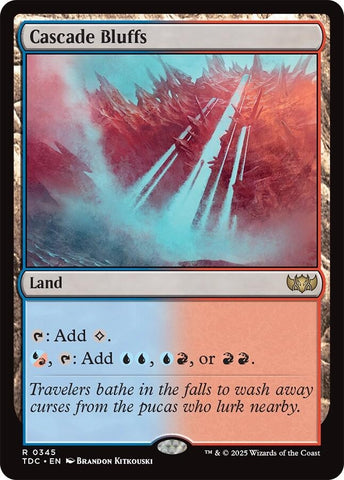 Image for Cascade Bluffs (345) (Commander: Tarkir: Dragonstorm) - Magic: The Gathering