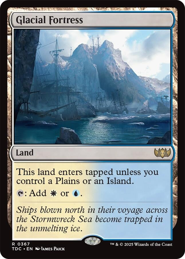Image for Glacial Fortress (367) (Commander: Tarkir: Dragonstorm) - Magic: The Gathering