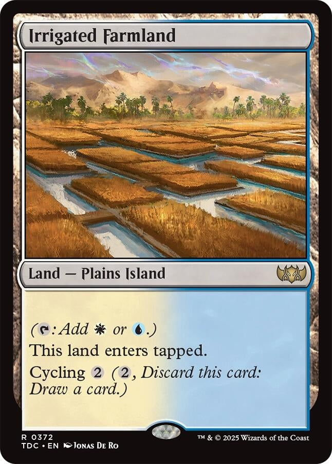 Image for Irrigated Farmland (372) (Commander: Tarkir: Dragonstorm) - Magic: The Gathering