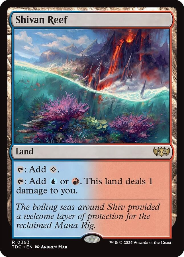 Image for Shivan Reef (393) (Commander: Tarkir: Dragonstorm) - Magic: The Gathering
