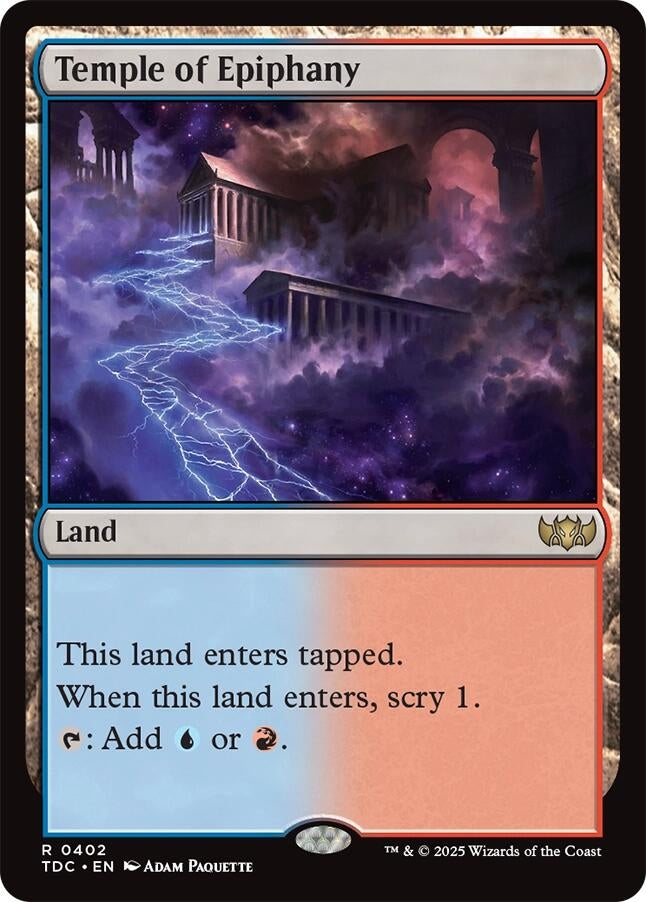 Image for Temple of Epiphany (402) (Commander: Tarkir: Dragonstorm) - Magic: The Gathering