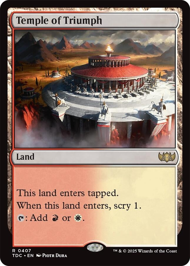 Image for Temple of Triumph (407) (Commander: Tarkir: Dragonstorm) - Magic: The Gathering