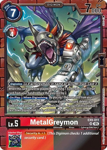 MetalGreymon (EX9-011 SR) (Versus Monsters)