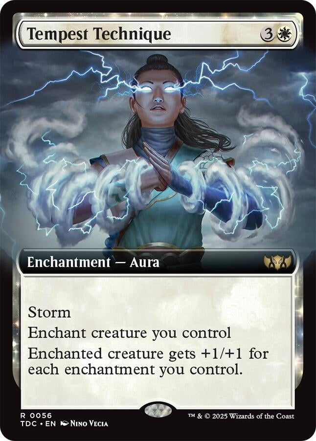 Image for Tempest Technique (Extended Art) (56) (Commander: Tarkir: Dragonstorm) - Magic: The Gathering