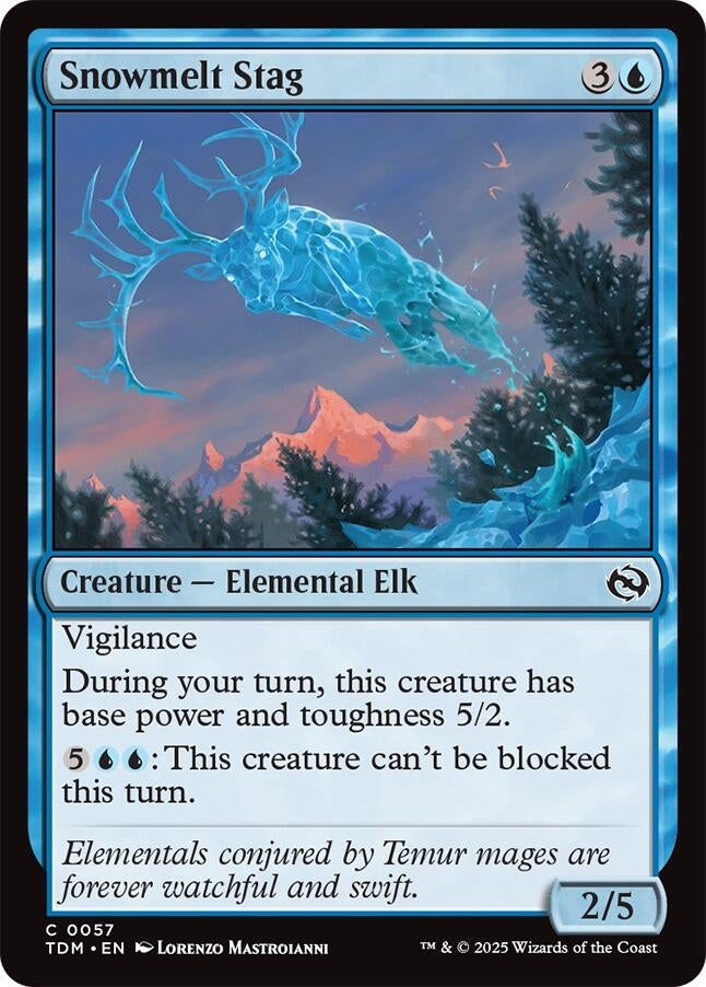 Image for Snowmelt Stag (57) (Tarkir: Dragonstorm) - Magic: The Gathering