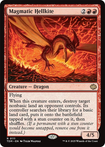 Image for Magmatic Hellkite (111) (Tarkir: Dragonstorm) - Magic: The Gathering