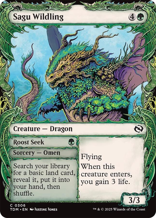 Image for Sagu Wildling (Showcase) (306) (Tarkir: Dragonstorm) - Magic: The Gathering