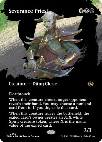 Image for Severance Priest (Borderless) (369) (Tarkir: Dragonstorm) - Magic: The Gathering