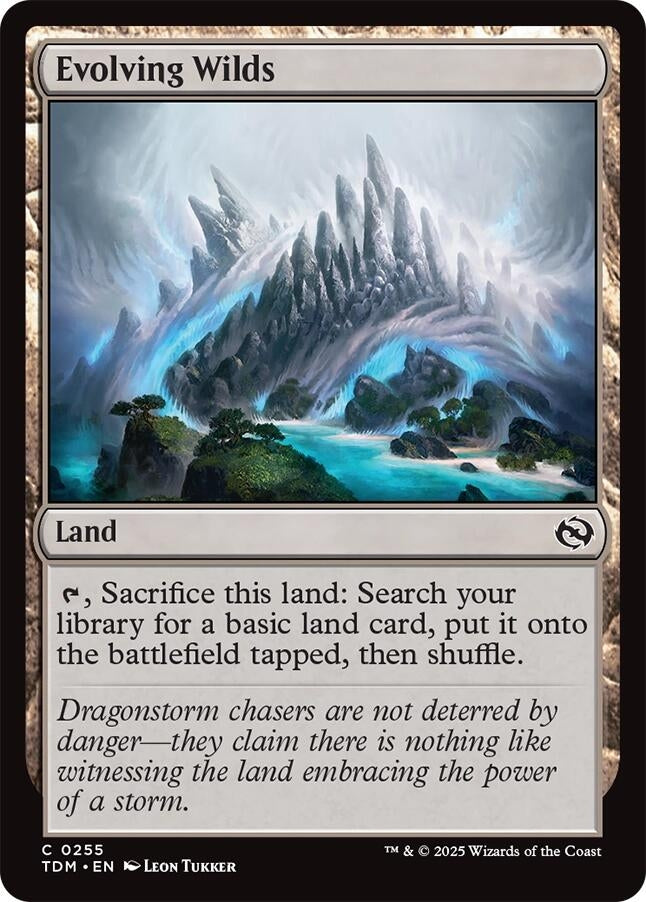 Image for Evolving Wilds (255) (Tarkir: Dragonstorm) - Magic: The Gathering