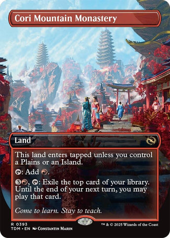 Image for Cori Mountain Monastery (Borderless) (393) (Tarkir: Dragonstorm) - Magic: The Gathering