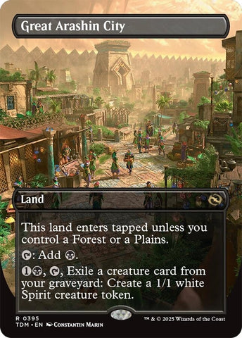 Image for Great Arashin City (Borderless) (395) (Tarkir: Dragonstorm) - Magic: The Gathering