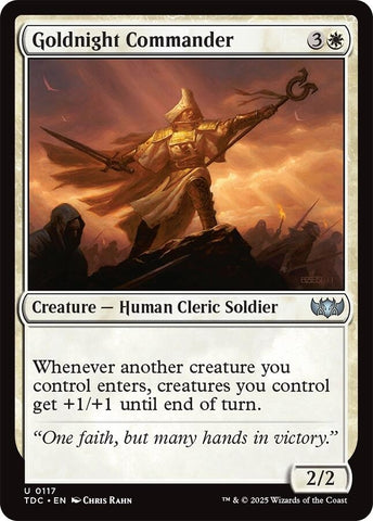 Image for Goldnight Commander (117) (Commander: Tarkir: Dragonstorm) - Magic: The Gathering