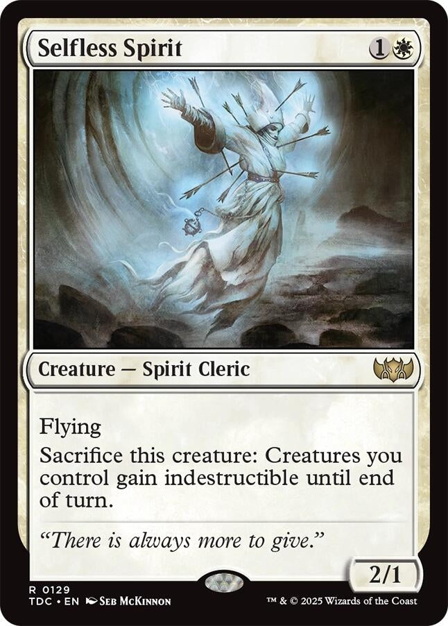 Image for Selfless Spirit (129) (Commander: Tarkir: Dragonstorm) - Magic: The Gathering
