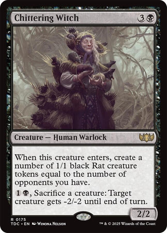 Image for Chittering Witch (175) (Commander: Tarkir: Dragonstorm) - Magic: The Gathering