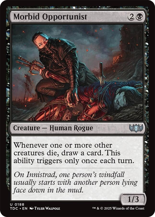 Image for Morbid Opportunist (188) (Commander: Tarkir: Dragonstorm) - Magic: The Gathering