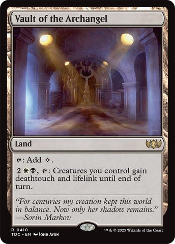 Image for Vault of the Archangel (410) (Commander: Tarkir: Dragonstorm) - Magic: The Gathering