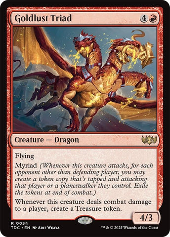 Image for Goldlust Triad (34) (Commander: Tarkir: Dragonstorm) - Magic: The Gathering