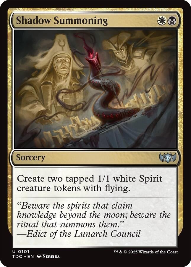 Image for Shadow Summoning (101) (Commander: Tarkir: Dragonstorm) - Magic: The Gathering