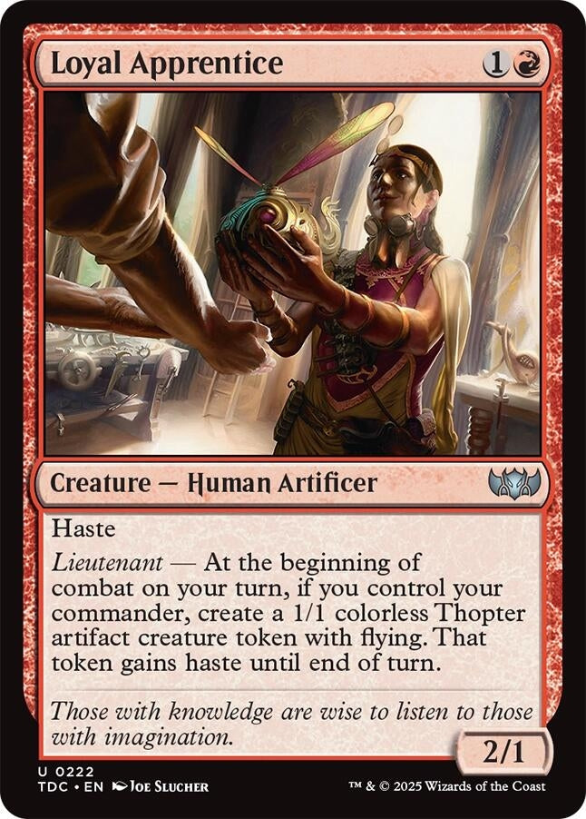 Image for Loyal Apprentice (222) (Commander: Tarkir: Dragonstorm) - Magic: The Gathering