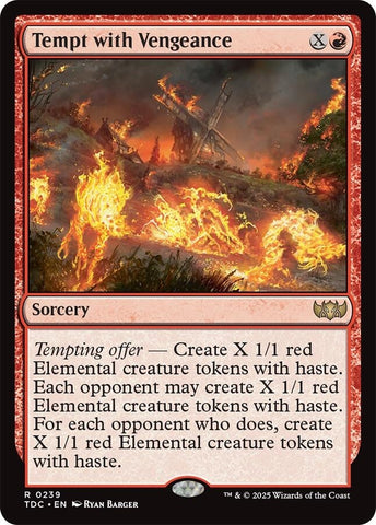 Image for Tempt with Vengeance (239) (Commander: Tarkir: Dragonstorm) - Magic: The Gathering