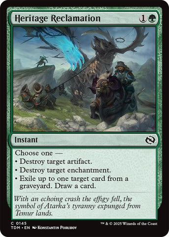 Image for Heritage Reclamation (145) (Tarkir: Dragonstorm) - Magic: The Gathering