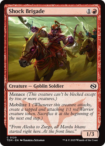 Image for Shock Brigade (120) (Tarkir: Dragonstorm) - Magic: The Gathering