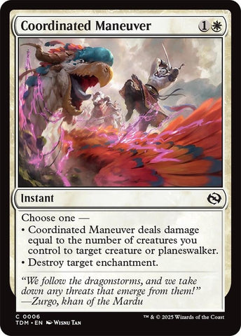 Image for Coordinated Maneuver (6) (Tarkir: Dragonstorm) - Magic: The Gathering
