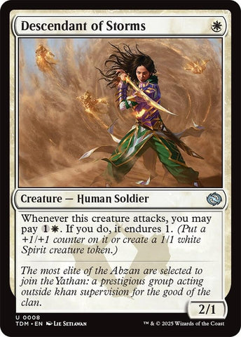 Image for Descendant of Storms (8) (Tarkir: Dragonstorm) - Magic: The Gathering