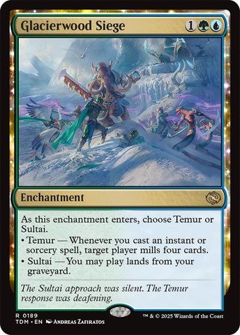 Image for Glacierwood Siege (189) (Tarkir: Dragonstorm) - Magic: The Gathering