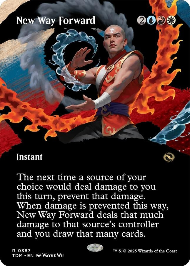 Image for New Way Forward (Borderless) (367) (Tarkir: Dragonstorm) - Magic: The Gathering