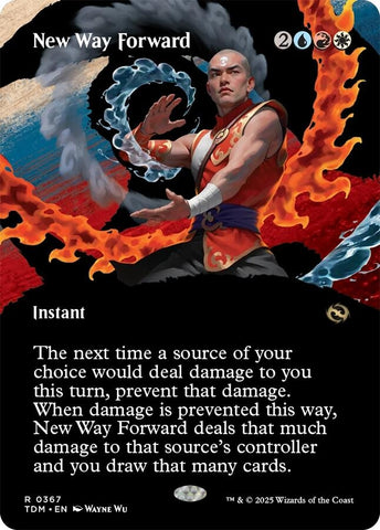 Image for New Way Forward (Borderless) (367) (Tarkir: Dragonstorm) - Magic: The Gathering