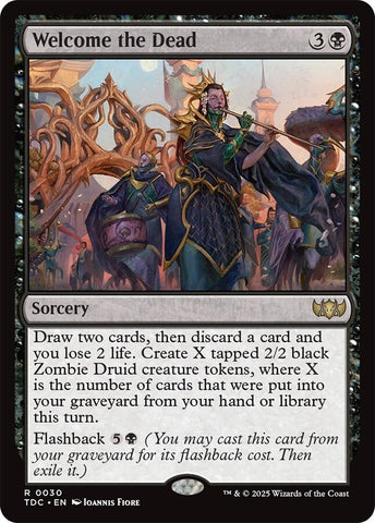 Image for Welcome the Dead (30) (Commander: Tarkir: Dragonstorm) - Magic: The Gathering
