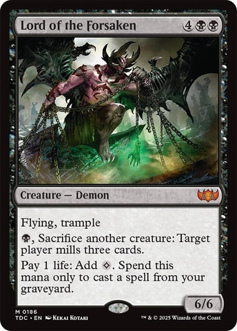 Image for Lord of the Forsaken (186) (Commander: Tarkir: Dragonstorm) - Magic: The Gathering