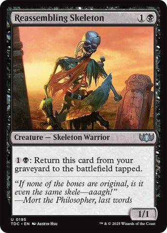 Image for Reassembling Skeleton (195) (Commander: Tarkir: Dragonstorm) - Magic: The Gathering