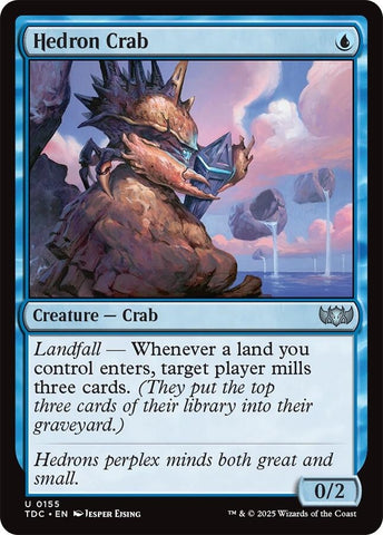 Image for Hedron Crab (155) (Commander: Tarkir: Dragonstorm) - Magic: The Gathering