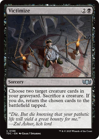 Image for Victimize (198) (Commander: Tarkir: Dragonstorm) - Magic: The Gathering