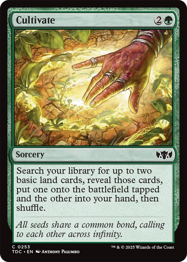 Image for Cultivate (253) (Commander: Tarkir: Dragonstorm) - Magic: The Gathering