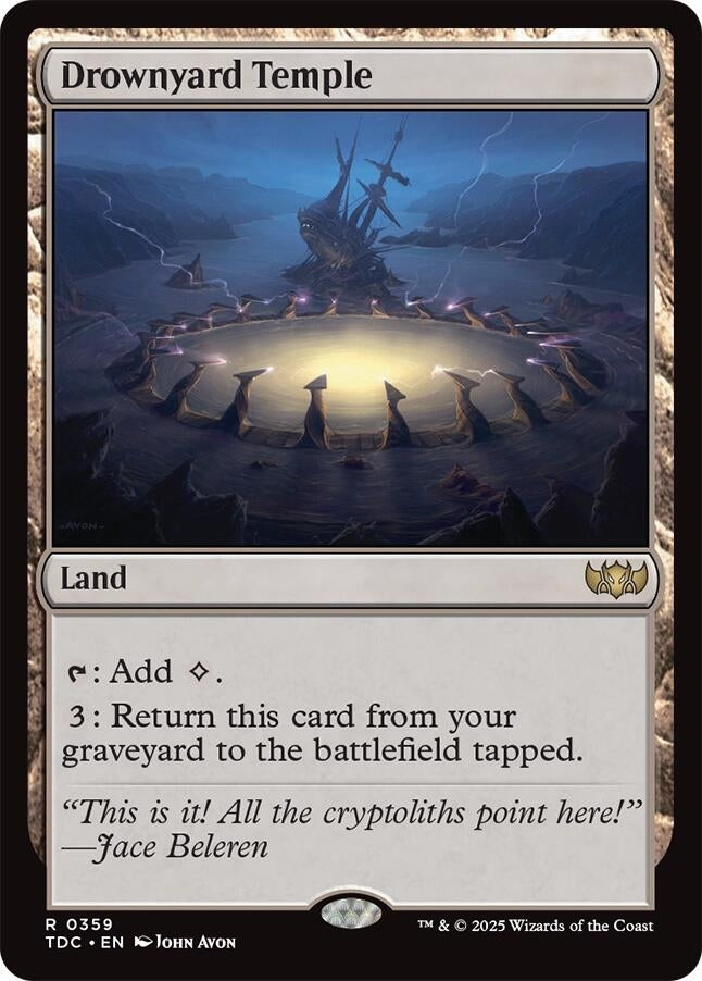 Image for Drownyard Temple (359) (Commander: Tarkir: Dragonstorm) - Magic: The Gathering