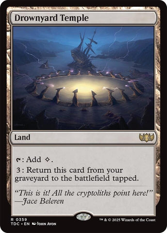 Image for Drownyard Temple (359) (Commander: Tarkir: Dragonstorm) - Magic: The Gathering