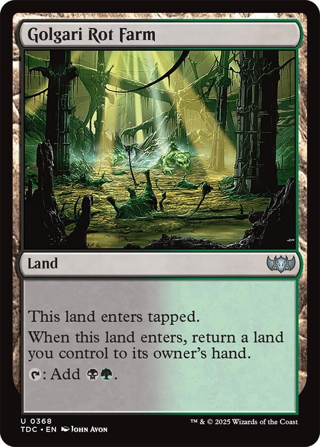 Image for Golgari Rot Farm (368) (Commander: Tarkir: Dragonstorm) - Magic: The Gathering