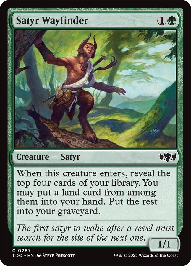 Image for Satyr Wayfinder (267) (Commander: Tarkir: Dragonstorm) - Magic: The Gathering