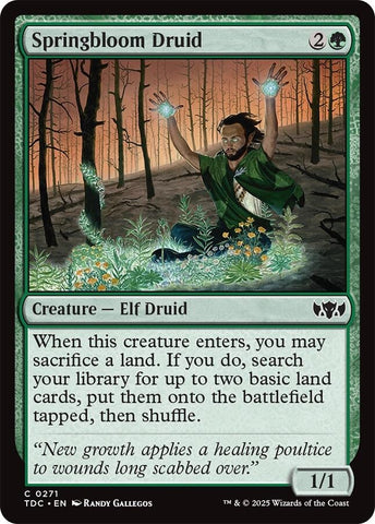 Image for Springbloom Druid (271) (Commander: Tarkir: Dragonstorm) - Magic: The Gathering