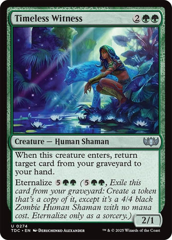 Image for Timeless Witness (274) (Commander: Tarkir: Dragonstorm) - Magic: The Gathering