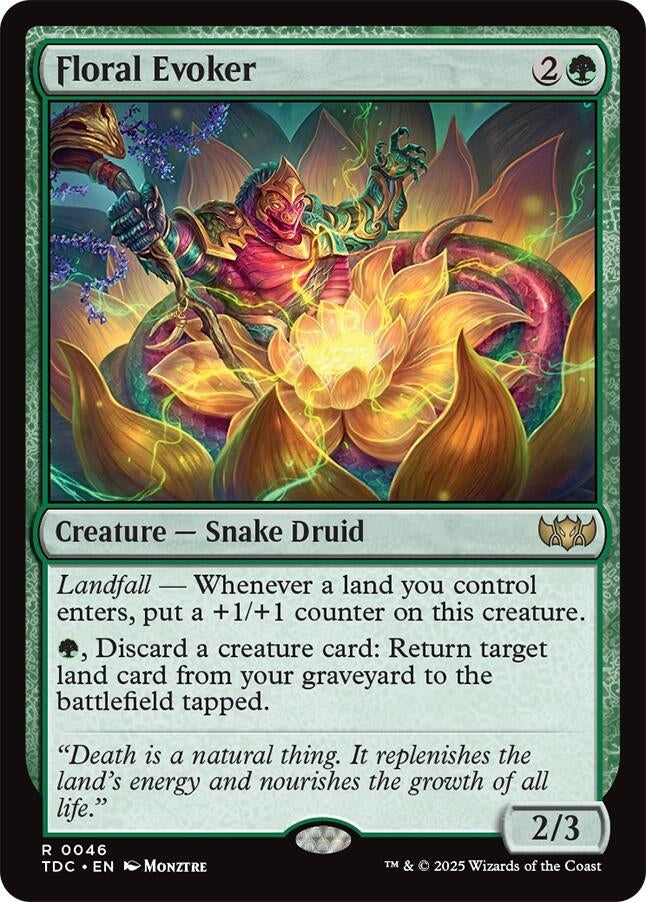Image for Floral Evoker (46) (Commander: Tarkir: Dragonstorm) - Magic: The Gathering