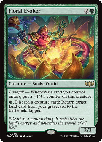 Image for Floral Evoker (46) (Commander: Tarkir: Dragonstorm) - Magic: The Gathering