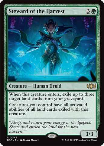 Image for Steward of the Harvest (48) (Commander: Tarkir: Dragonstorm) - Magic: The Gathering