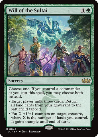 Image for Will of the Sultai (49) (Commander: Tarkir: Dragonstorm) - Magic: The Gathering