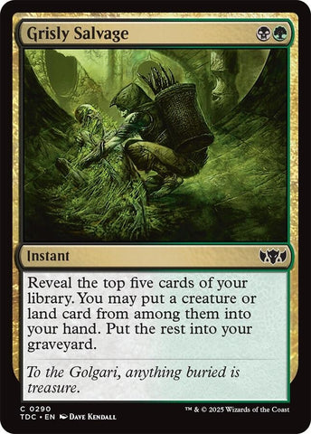 Image for Grisly Salvage (290) (Commander: Tarkir: Dragonstorm) - Magic: The Gathering